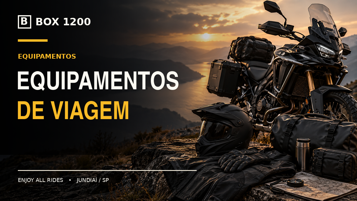 Como escolher acessórios para uma viagem de moto sem levar peso demais