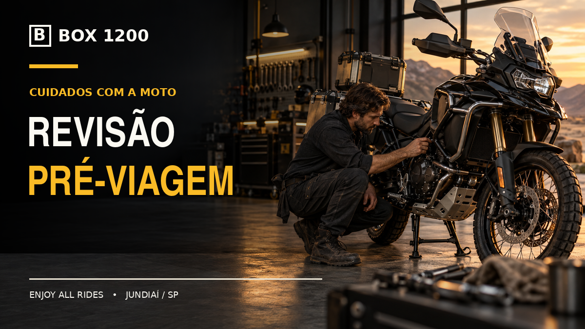 Revisão de moto antes de viajar: checklist para conversar com a oficina